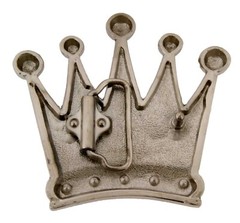 Royal Crown Belt Buckle New Men Women Silver Metal Western choppers Rhinestones