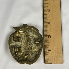 Vintage 1979 I Love NY Brass Belt Buckle Aminco New York Tourism Souvenir
