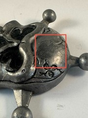 Heavy Metal Mfg Skull Crossbones Pirate Belt Buckle USA Incomplete As-Is