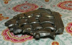 Vtg ~ Metal Schooner 12 Sails Nautical Sailing Ship / Sail Boat Belt Buckle