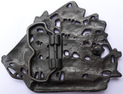 vintage 1970s belt buckle 3 mast sailing tall ship vessel clipper 4&Prime; long