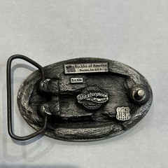 Belt Buckle of a Tow Truck / Tow Truck Men&rsquo;s Silver Black Metal Tow Truck