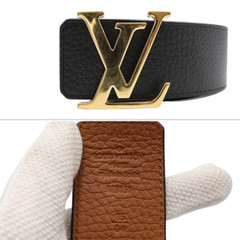 Louis Vuitton Belt M9151 Black Leather 434506