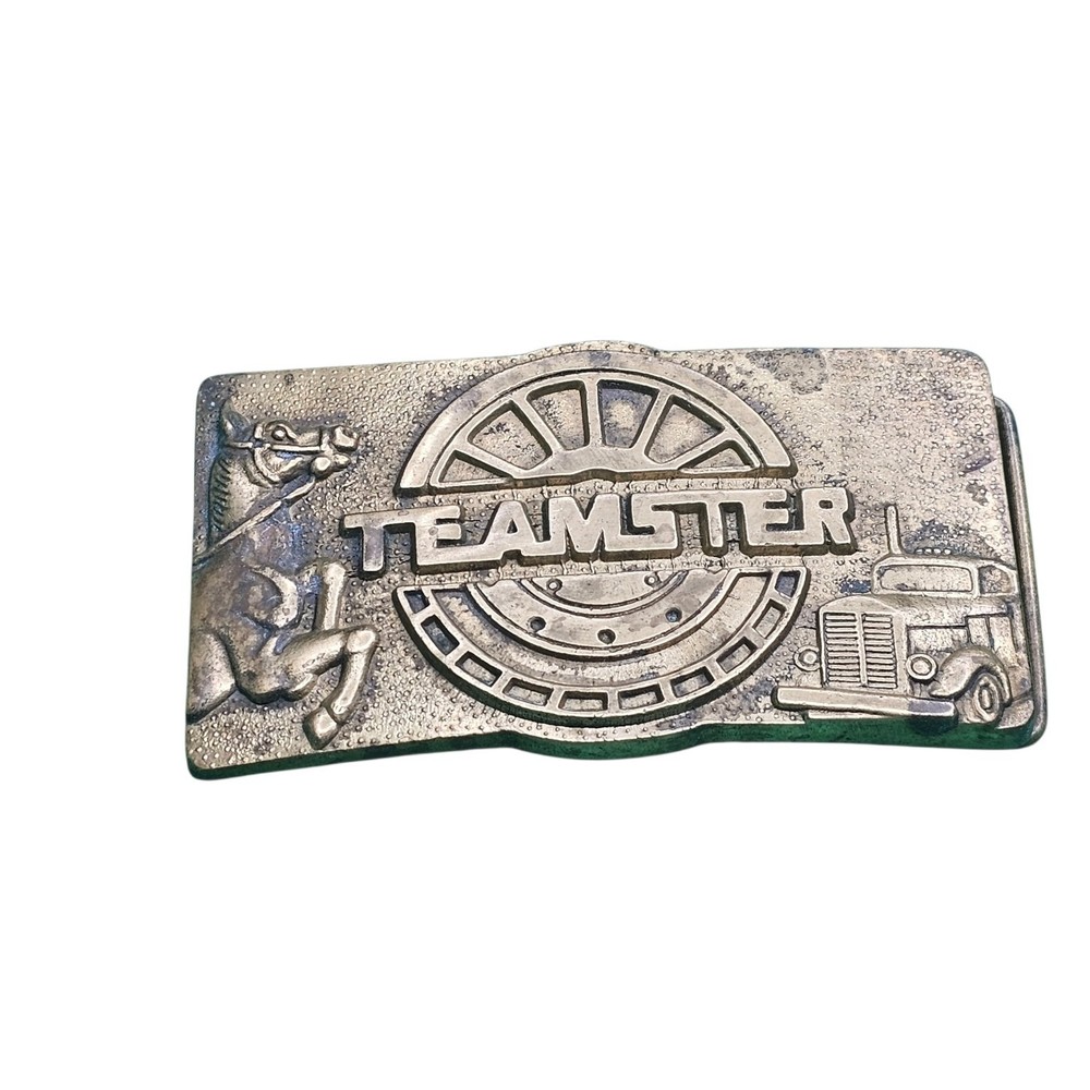 Baron Buckle Teamster Solid Brass Vintage Belt Buckle