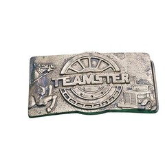 Baron Buckle Teamster Solid Brass Vintage Belt Buckle