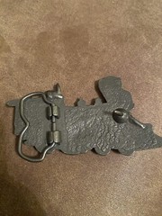 Vintage Brass Steam Locomotive Belt Buckle 4 1/4&Prime; Wide