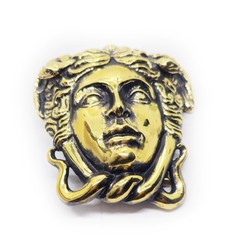 Medusa Ancient Greek Mythology Gorgo Brass Belt Buckle