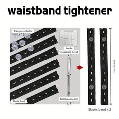 2 pieces Invisible belt tightener set Sewing tools Seamless trouser buckle adjus