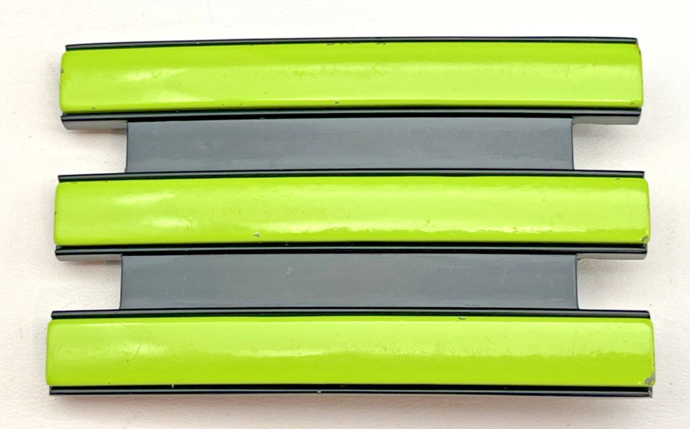 Original Adidas Neon Green & Black Golf Trophy Three 3 Stripe Enamel Belt Buckle