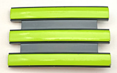 Original Adidas Neon Green & Black Golf Trophy Three 3 Stripe Enamel Belt Buckle