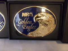 NRA Golden Eagles Belt Buckle in Original box VTG ( YOU CHOOSE ONE )