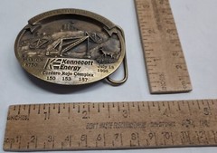 1998 – Kennecott Energy – 1000 DAYS NO LOST TIME – belt BUCKLE – listing #7179