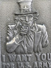 Uncle Sam Vintage Belt Buckle 1970&rsquo;s U.S. Army Military Propaganda I Want You