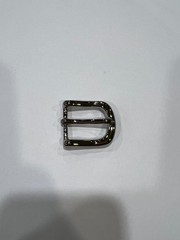 Solid Brass Nickel Belt Buckle Made in Italy Fits 1&Prime; Belt Strap