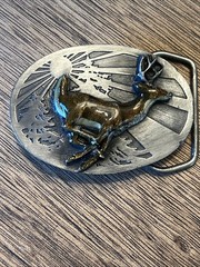 Siskiyou Buckle Co Buck Deer Hunting Belt Buckle 1988
