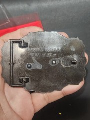 Vintage Raintree 3D Grizzly Bear Brass Buckle Outdoors Wildlife Western USA V8