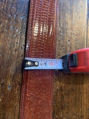Pat Areias Sterling Silver 14K James Reid Style Belt Buckle 33-35-1.5-1”nu 🦎✅