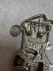 2004 Silver Star Tractor Belt Buckle with Moving Wheel