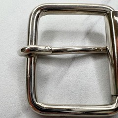 Silver Tone Simple Basic Roller Belt Buckle