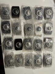 LOT OF 20 Washed Up Hollywood 1.5&Prime; Fleur Heraldic Metal WUH Belt Buckle unused!