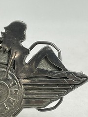 Fast Lane USA 2 mudflap girls Vintage 2004 Great American Products Belt Buckle