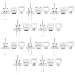 10Pcs Steel Beehive Connector Latch for Home Use Silver Toggle Clamp