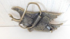VTG 1979 The Great American Buckle Co. Chicago Metal Belt Buckle Eagle H506