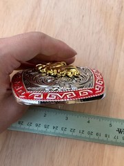 Western Buckle Gold Silver Red Horse Head Buckle Cowboy 2 » Hebillas Vaqueras
