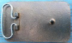vintage belt Engineer B & O Baltimore & Ohio Railroad 4&Prime; long brass