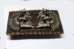 Gago Bronze And Silver Belt Buckle