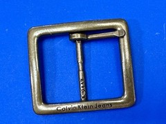 Replacement Center Bar Silver Tone Dress Belt Buckle Calvin Klein Jeans