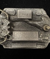 vintage American Legends Foundry pewter NASCAR belt buckle #6 RARE