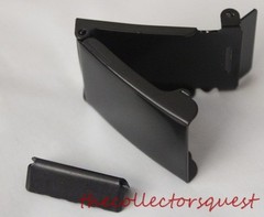 NEW FLIP TOP BLACK BELT BUCKLE with TIP ONLY for 1.25&Prime; Canvas Belts Replacement