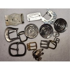 15 Pc Mens Womens Belt Buckles For Crafting Repair Parts