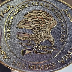 North American Hunting Club Life Member Belt Buckle with Box