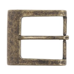 1 1/2&Prime; (38 mm) Nickel Free Single Prong Square Belt Buckle