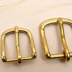 Leather Craft Soild Brass Half Buckle single bar buckle making a belt, strap