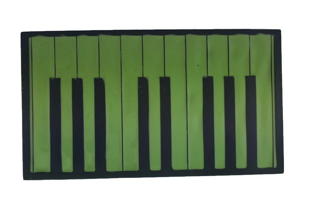Piano Belt Buckle Musician Good Pianist Green Black Keyboard Unisex New Color