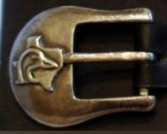Rare Sterling Silver Ducks Unlimited Jeep Collins Silversmith Hunt Belt Buckle