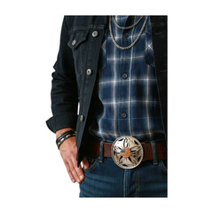 Men Women Silver Metal Buckle Spinning USA Flag United States America Hip Hop