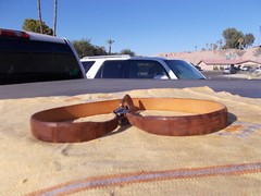 M M Rogers DJM Sterling 14K Buckle Saddlebags Louisiana Wild Alligator Belt 38