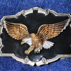 Open Wing Flying Eagle Belt Buckle – 1983 Great American Buckle Company