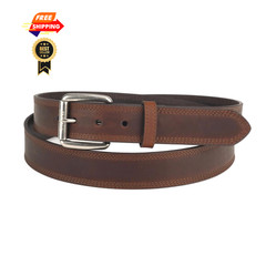 ARIAT Men&rsquo;s Copper Full-Grain Leather Belt with 34 (32-34&Prime; Waist),