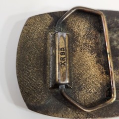US Army Brass Belt Buckle Indiana Metal Craft 1980 XR95 United States Military