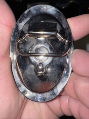 Vintage Rotary International Silver Green New Belt Buckle Rare Free Shipping
