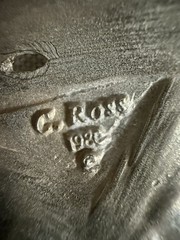 Christopher Ross 1980 Pewter Elephant Head Belt Buckle Silver Tone Animal Art