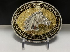 Horse Cowboy Western Style Belt Buckle hebilla Vaquera Con caballo