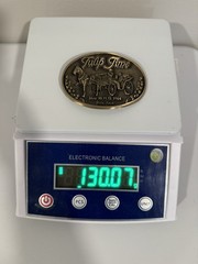 Tulip Time 1984 Horse Carriage Buggy Solid Brass Festival Buckle Limited Iowa
