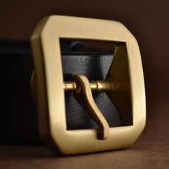 1 X Replacement 4cm(1.5&Prime;) Heavy Duty Solid Brass Single Prong Belt Buckle