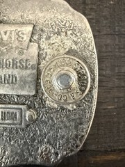 Vintage Limited Edition Levi’s Two Horse Brand Levi’s Strauss & CO. Belt Buckle
